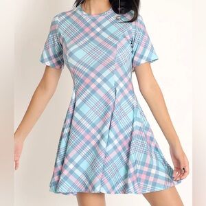 Plaid Baby Pastel Evil Tee Dress - Limited, NWT
